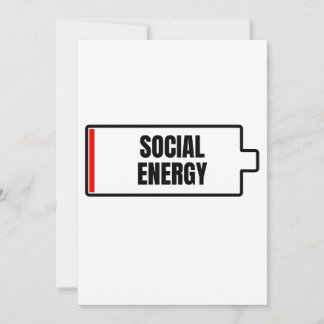 Sociale batterij Introvert. Kaart