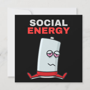 Sociale batterij Introvert. Kaart