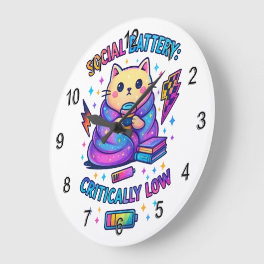 Sociale batterij kritisch... grote klok (Hoek)