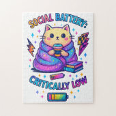 Sociale batterij kritisch... legpuzzel (Verticaal)