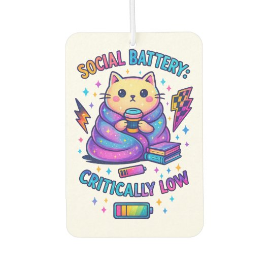 Sociale batterij kritisch... luchtverfrisser (Voorkant)