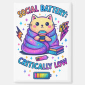 Sociale batterij kritisch... magneet (Voorkant)
