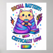 Sociale batterij kritisch... poster (Voorkant)