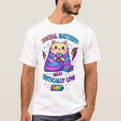 Sociale batterij kritisch... t-shirt (Voorkant)