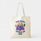 Sociale batterij kritisch... tote bag (Achterkant)