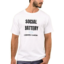 Sociale batterij laadt momenteel T-Shirt op –