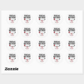 Sociale Batterij Laag Grappige Introvert Sticker | (Vel)