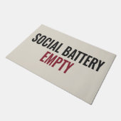 SOCIALE BATTERIJ LEER - Dappere Stelling Deurmat (Schuin)