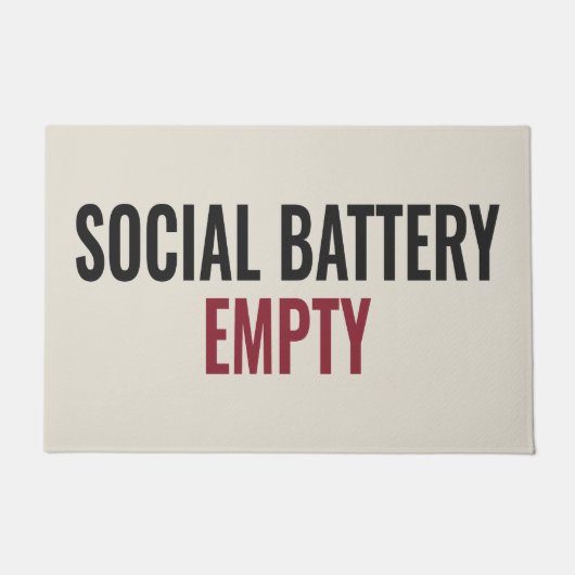 SOCIALE BATTERIJ LEER - Dappere Stelling Deurmat (Voorkant)