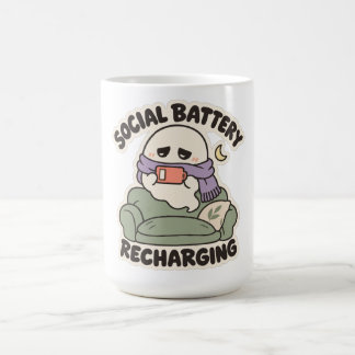 Sociale Batterij Opladen Cozy Introvert Geest Koffiemok