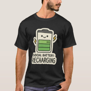 Sociale Batterij: Opladen — Schattige Introvert En T-shirt