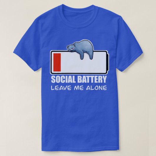 sociale batterij t-shirt (Design voorkant)