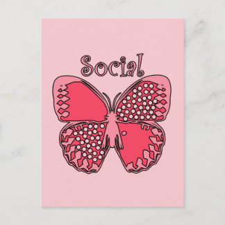 Sociale boter briefkaart