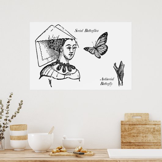 Sociale boter poster (Keuken)