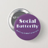 Sociale boter ronde button 5,7 cm (Voorkant /achterkant)