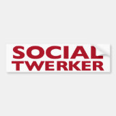 Sociale Bumpersticker Twerker (Voorkant)