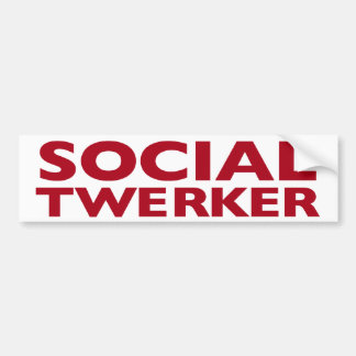Sociale Bumpersticker Twerker