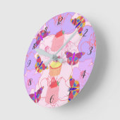 Sociale Butterflies Wall klok (Hoek)