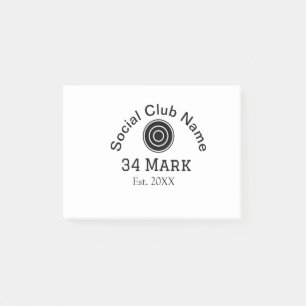 Sociale clubnaam voeg team speler naam datum jaar post-it® notes