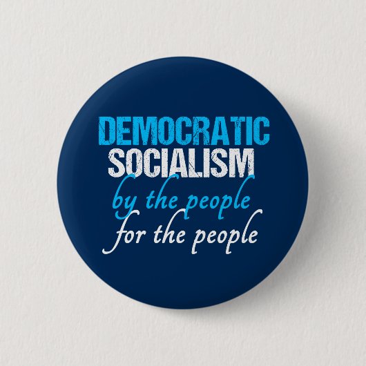 Sociale democratie | Democratisch socialisme Ronde Button 5,7 Cm (Voorkant)