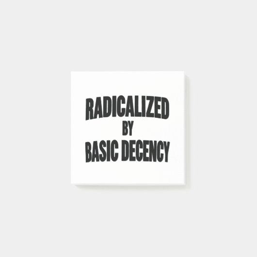 Sociale democratie geradicaliseerd door fatsoen post-it® notes (Voorkant)