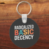 Sociale democratie geradicaliseerd door fatsoen sleutelhanger (Voorkant)