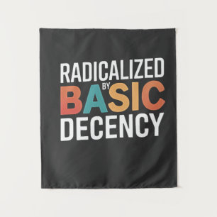 Sociale democratie geradicaliseerd door fatsoen wandkleed