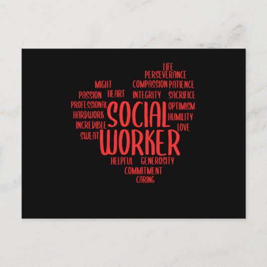 Sociale dienst voor werknemers briefkaart (Voorkant)