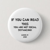 SOCIALE DISTANCERENDE BUTTON (Voorkant)