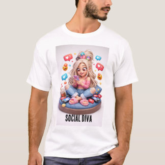 sociale diva t-shirt