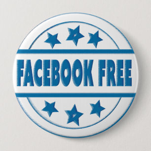 Sociale Facebook Gratis jouw aangepaste ronde badg Button 4,0 Cm