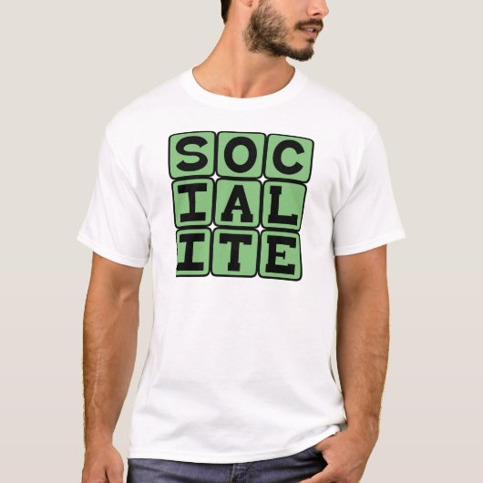 Sociale figuur, Feestganger T-shirt (Voorkant)