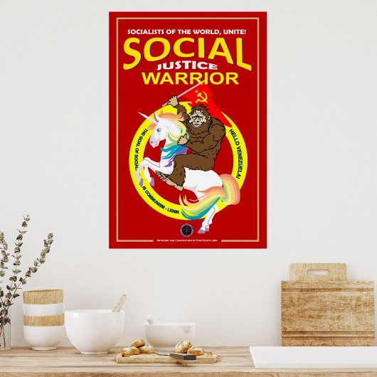 Sociale gerechtigheid Warrior-2 Poster (Keuken)