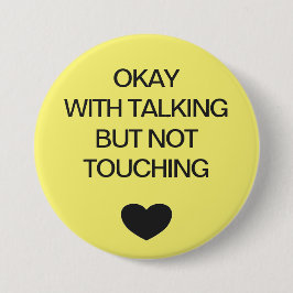 Sociale kleurcode geel ronde button 7,6 cm