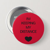 Sociale kleurcode rood ronde button 7,6 cm (Voorkant /achterkant)