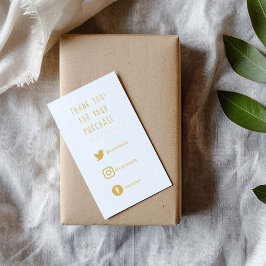 Sociale links, goud en witte Kaart invoegen.