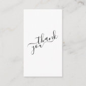 Sociale logo's, zwart-wit klantenbestelling informatiekaartje (Voorkant)