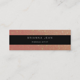 Sociale media, alle websites en roze glitter mini visitekaartje