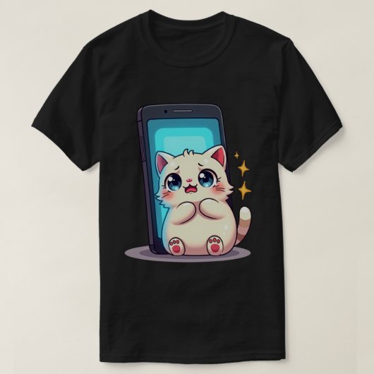 Sociale Media Angst Introvert Feed Vernieuwen Verm T-shirt (Design voorkant)