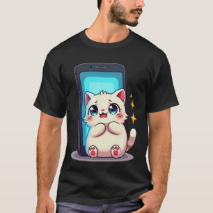 Sociale Media Angst Introvert Feed Vernieuwen Verm T-shirt