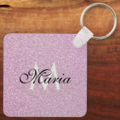 Sociale media BedrijfsQR Code Monogramed Sleutelhanger (Achterkant)