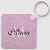 Sociale media BedrijfsQR Code Monogramed Sleutelhanger (Achterkant)