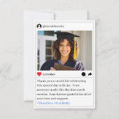 Sociale media bericht foto afstudeerders bedankt (Voorkant)