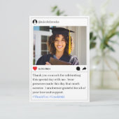 Sociale Media Bericht Foto Afstuderen Bedankt (Staand voorkant)