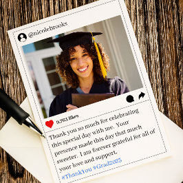 Sociale Media Bericht Foto Afstuderen Bedankt