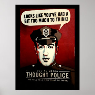Sociale media dachten dat politie poster