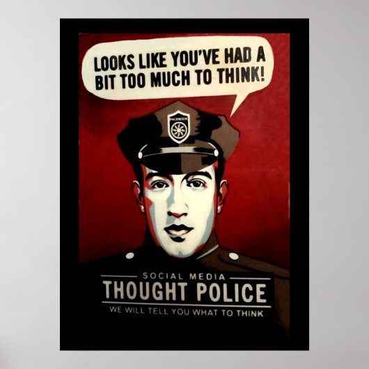 Sociale media dachten dat politie poster (Voorkant)