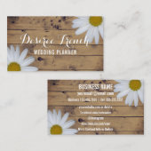 Sociale media | Daisy Wildflower Wedding Planner Visitekaartje (Voorkant / Achterkant)