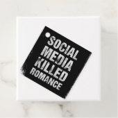 Sociale media doden Romance Bedankjes Labels (In situ)