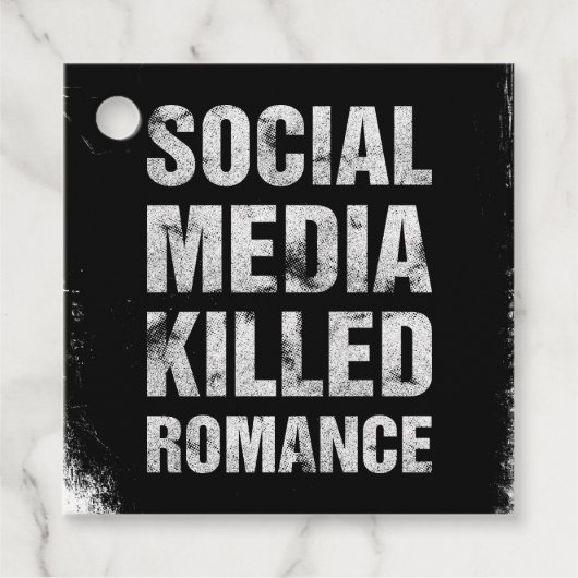 Sociale media doden Romance Bedankjes Labels (Voorkant)